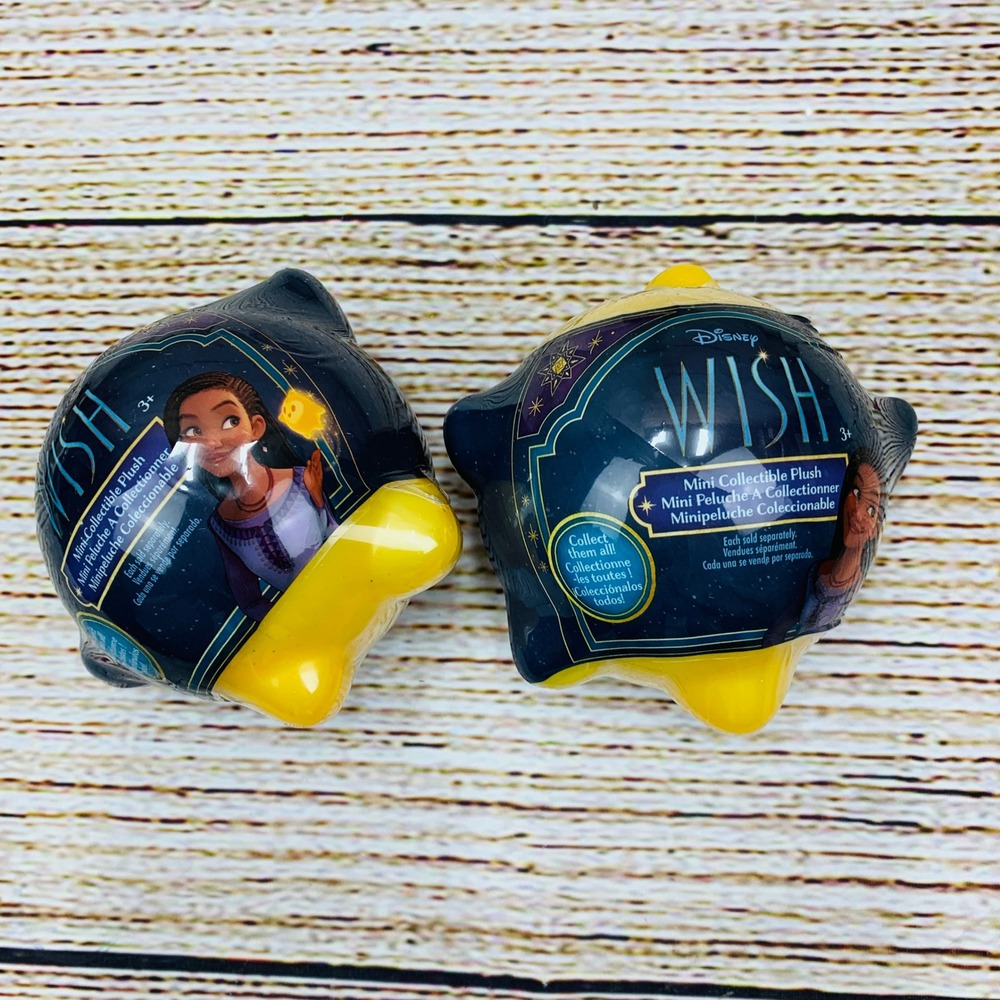Disney Wish Mini Collectible Plush lot of 2 Blind‎ Box New Sealed Mystery